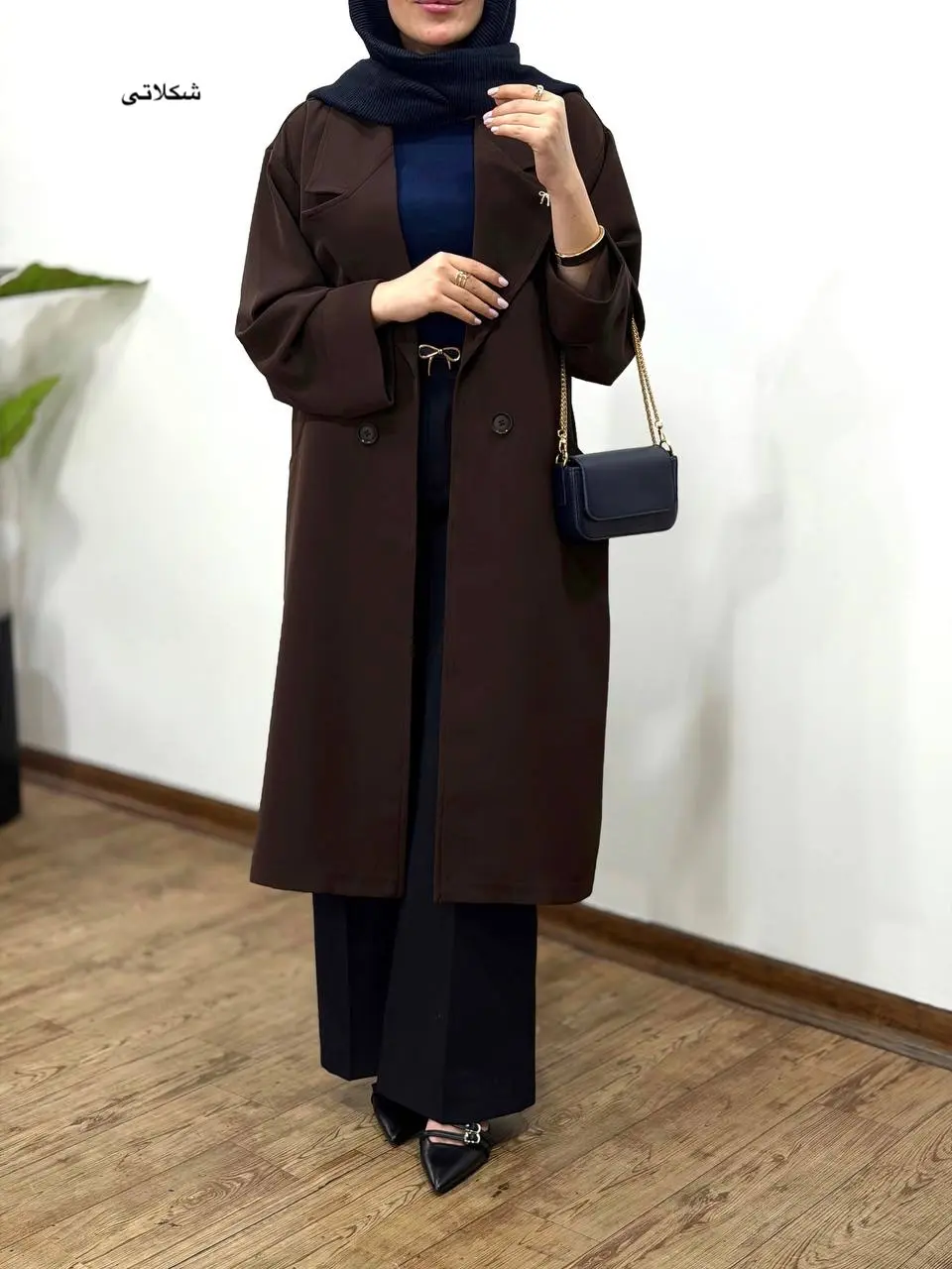 مانتو بلند کرپ سان جوانه